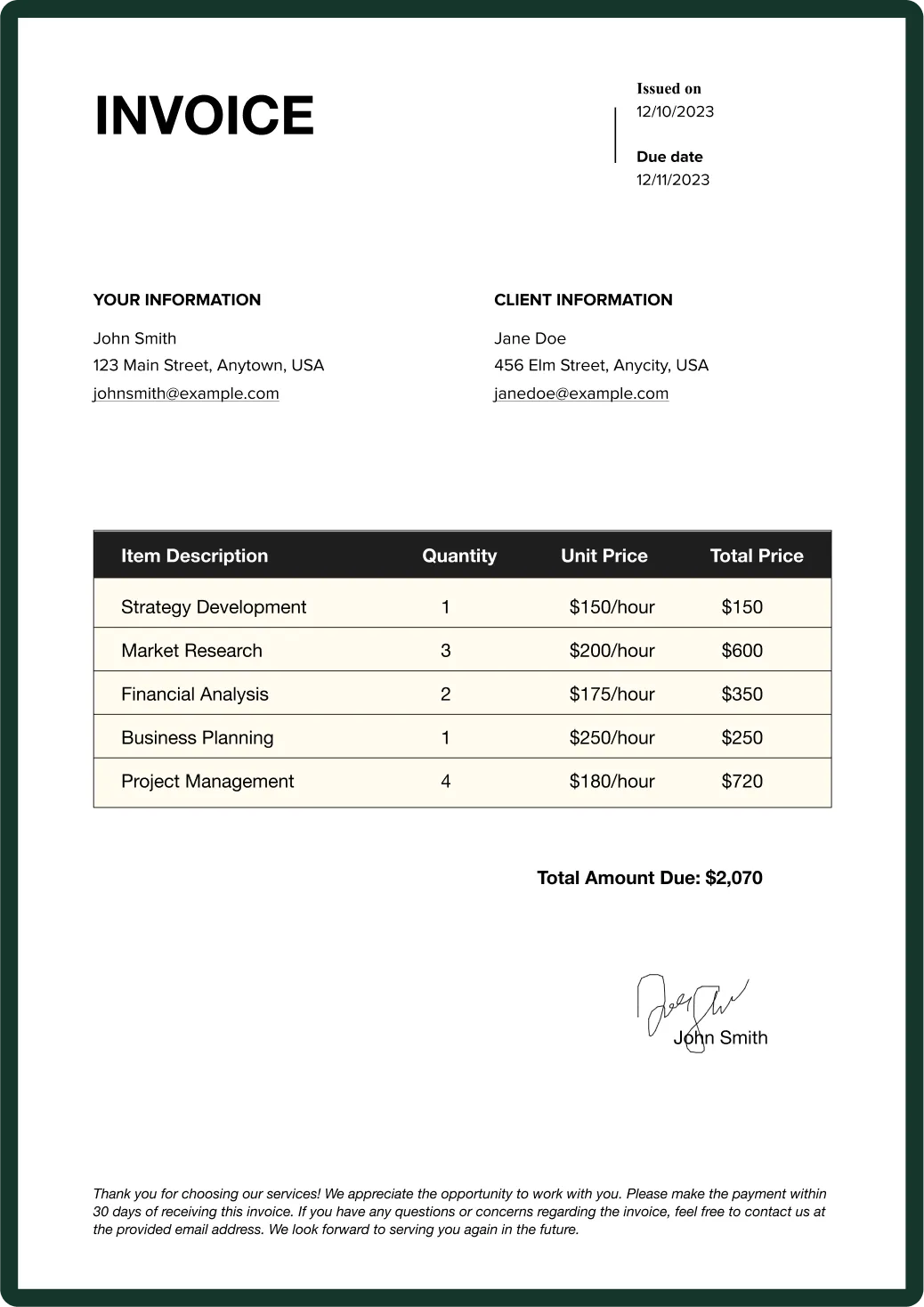 Invoice Templates